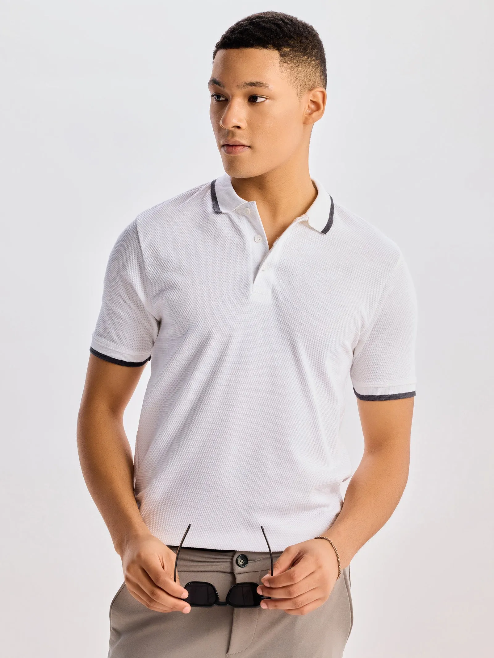 100% Cotton Pop Corn Polo