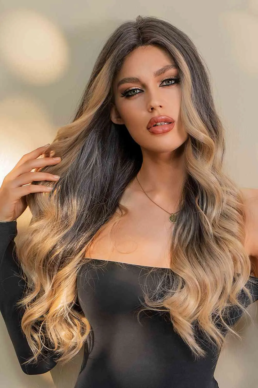 13*2" Lace Front Wigs Synthetic Long Wave 26" 150% Density