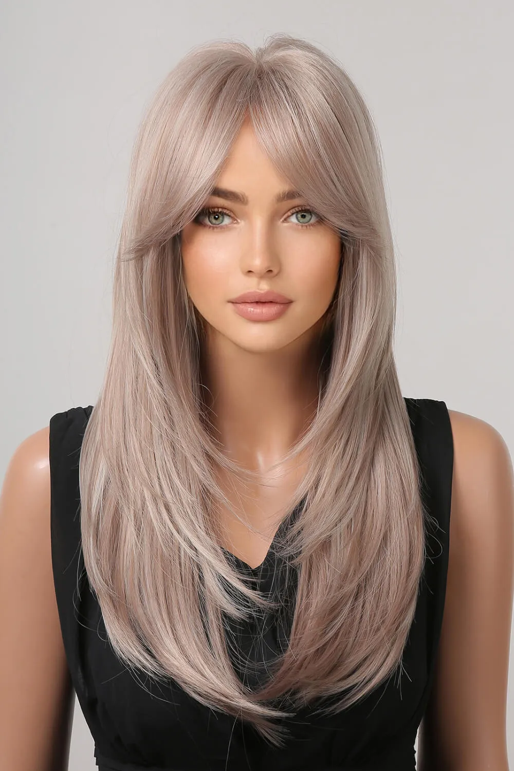 13x1 Full-Machine Wigs Synthetic Long Straight 22