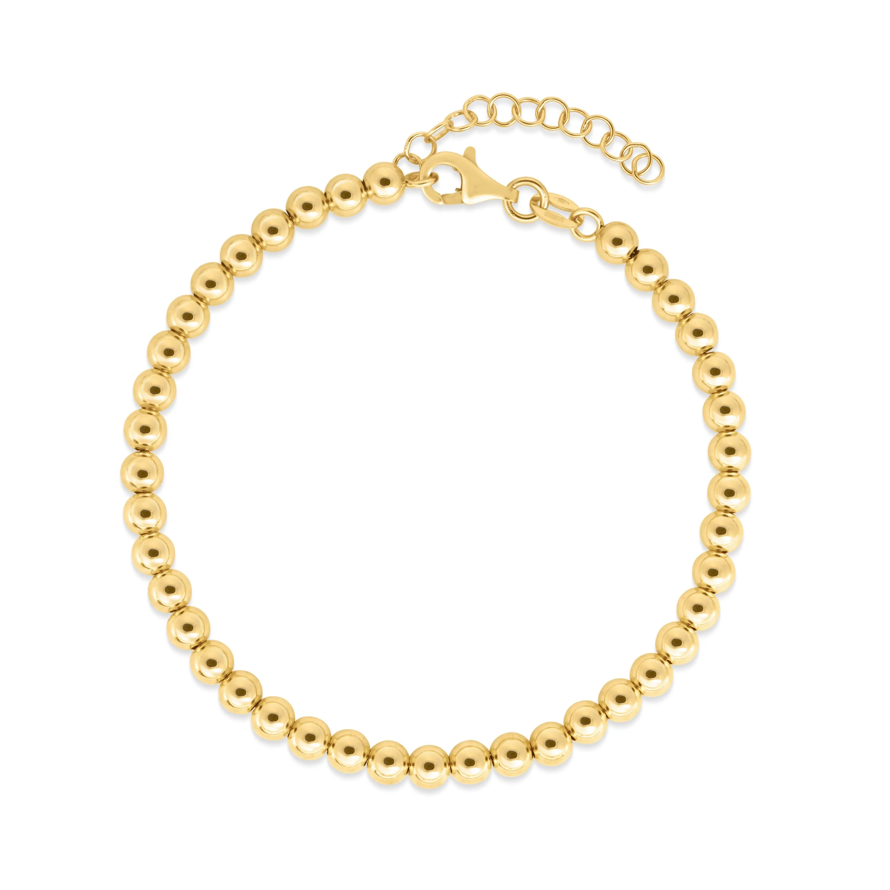 14K Gold 4mm Bead Chain