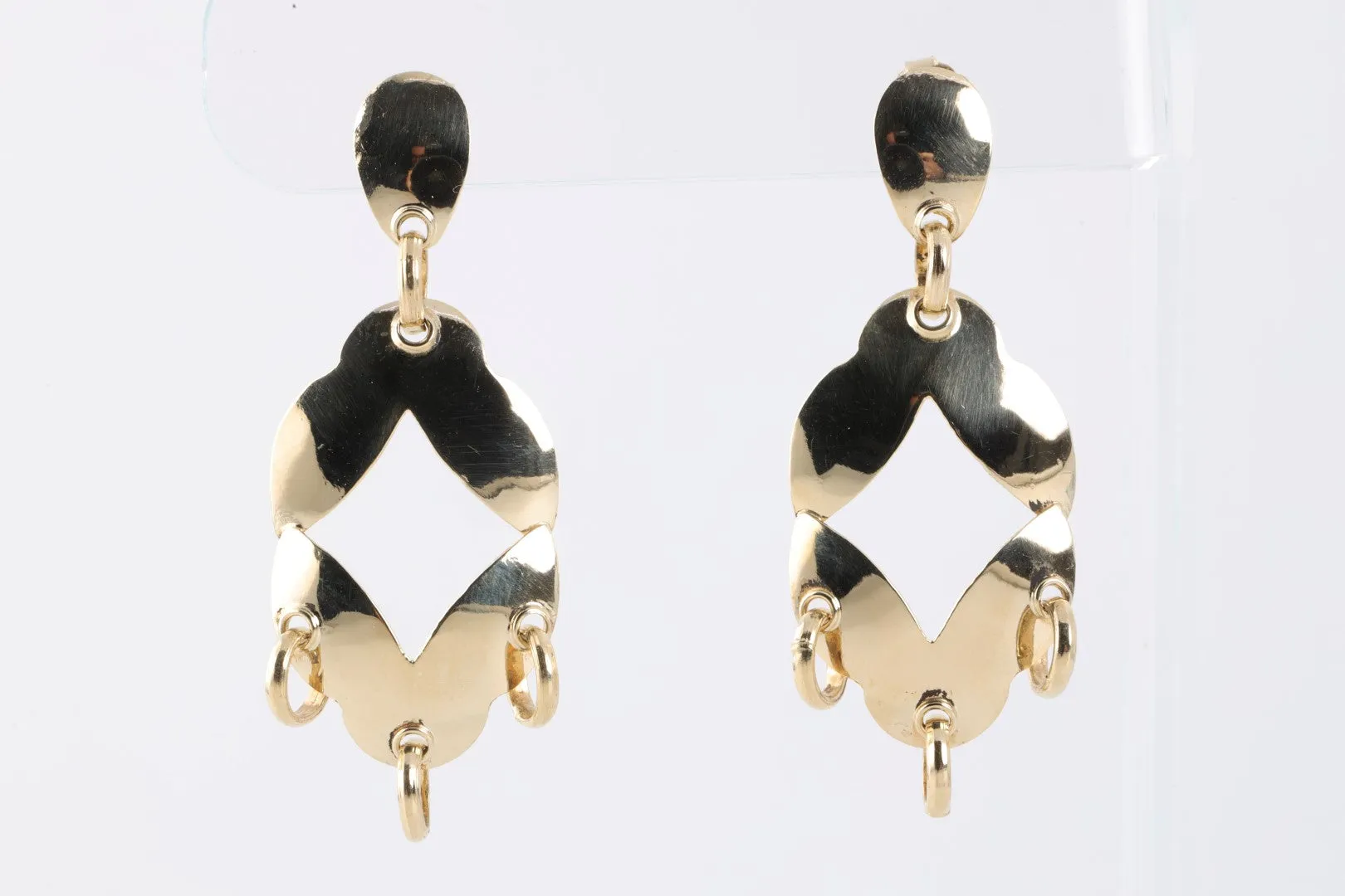 14k Yellow Gold Dangle Earrings (4.90g.)