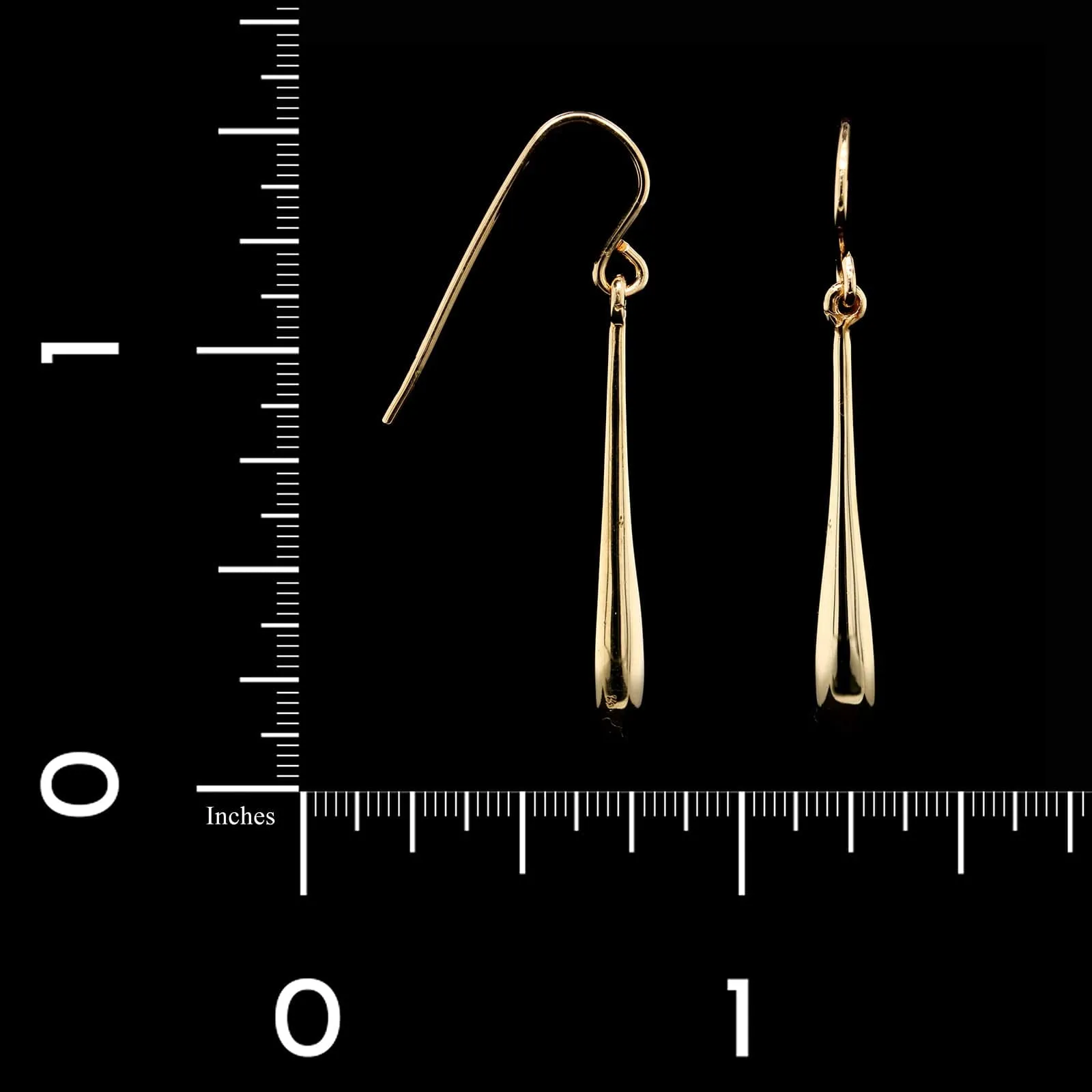 14K Yellow Gold Estate Drop Earrings