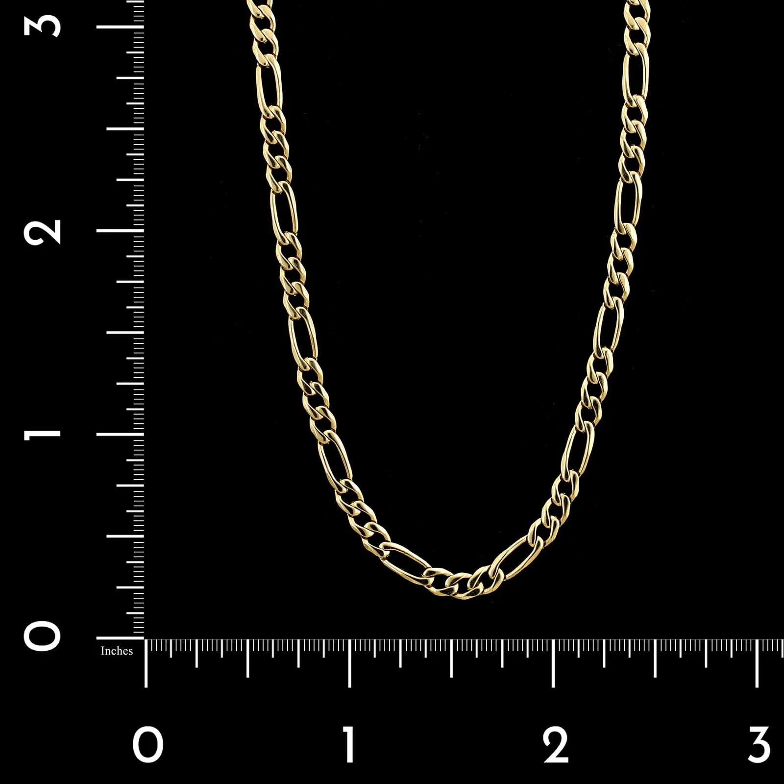 14K Yellow Gold Estate Figaro Chain