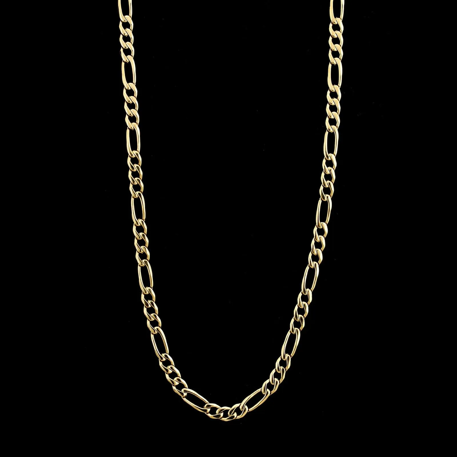 14K Yellow Gold Estate Figaro Chain