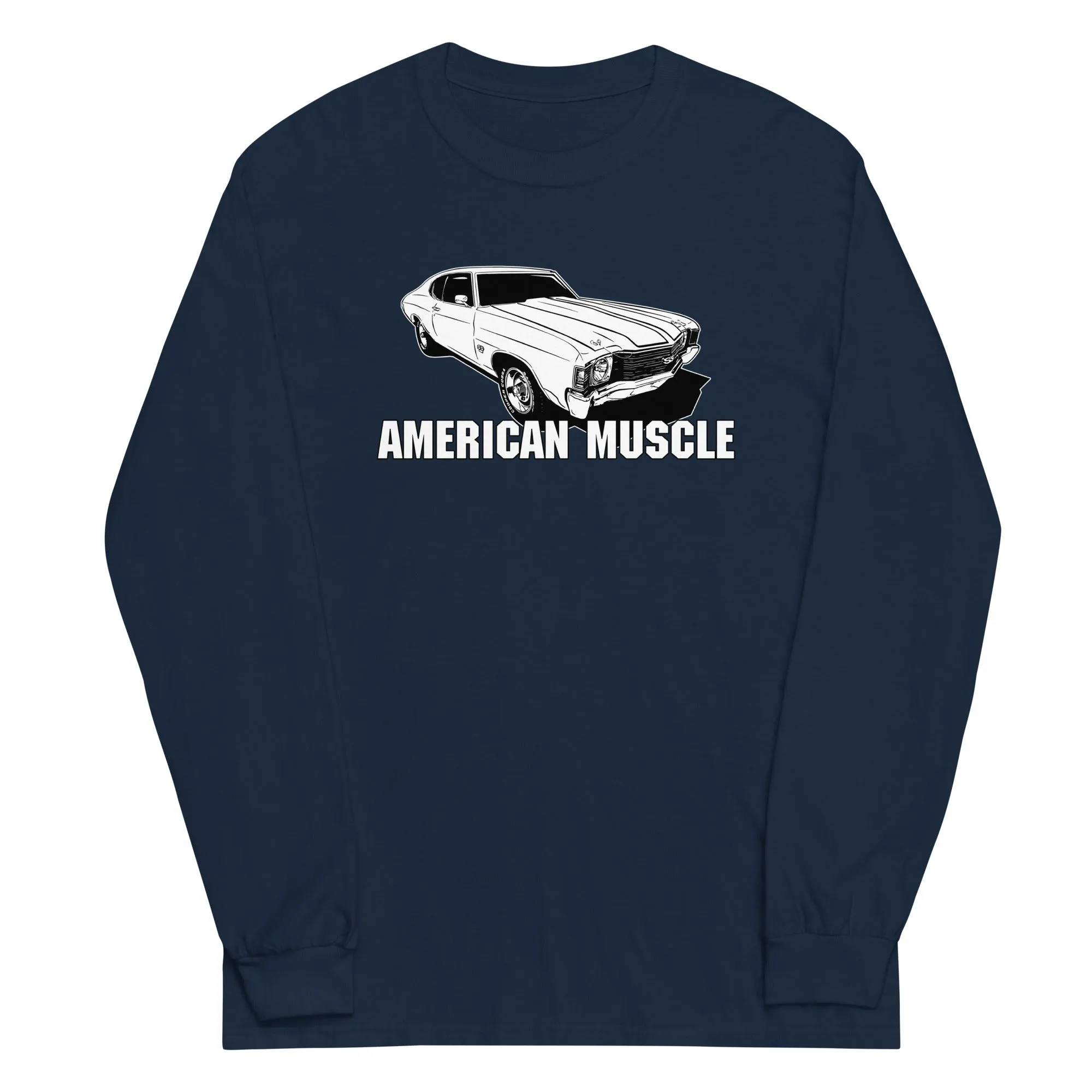 1972 Chevelle Car Long Sleeve Shirt American Muscle Car Tee