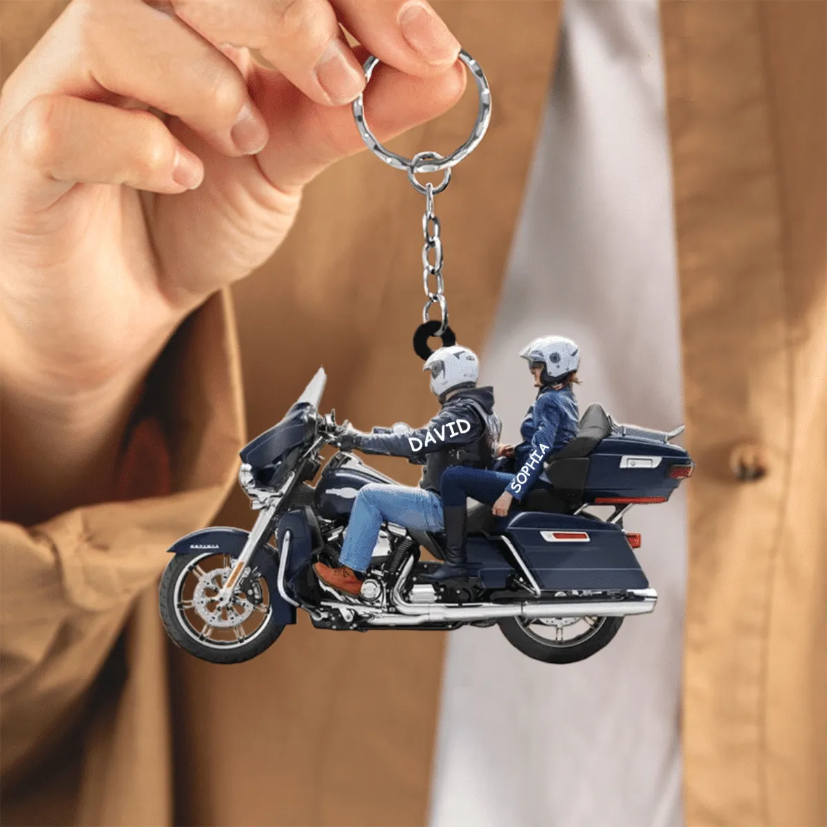 2023 New Release Personalized Biker Couple Ultra Limited Motorcycle Acrylic Keychain for Husband and Wife