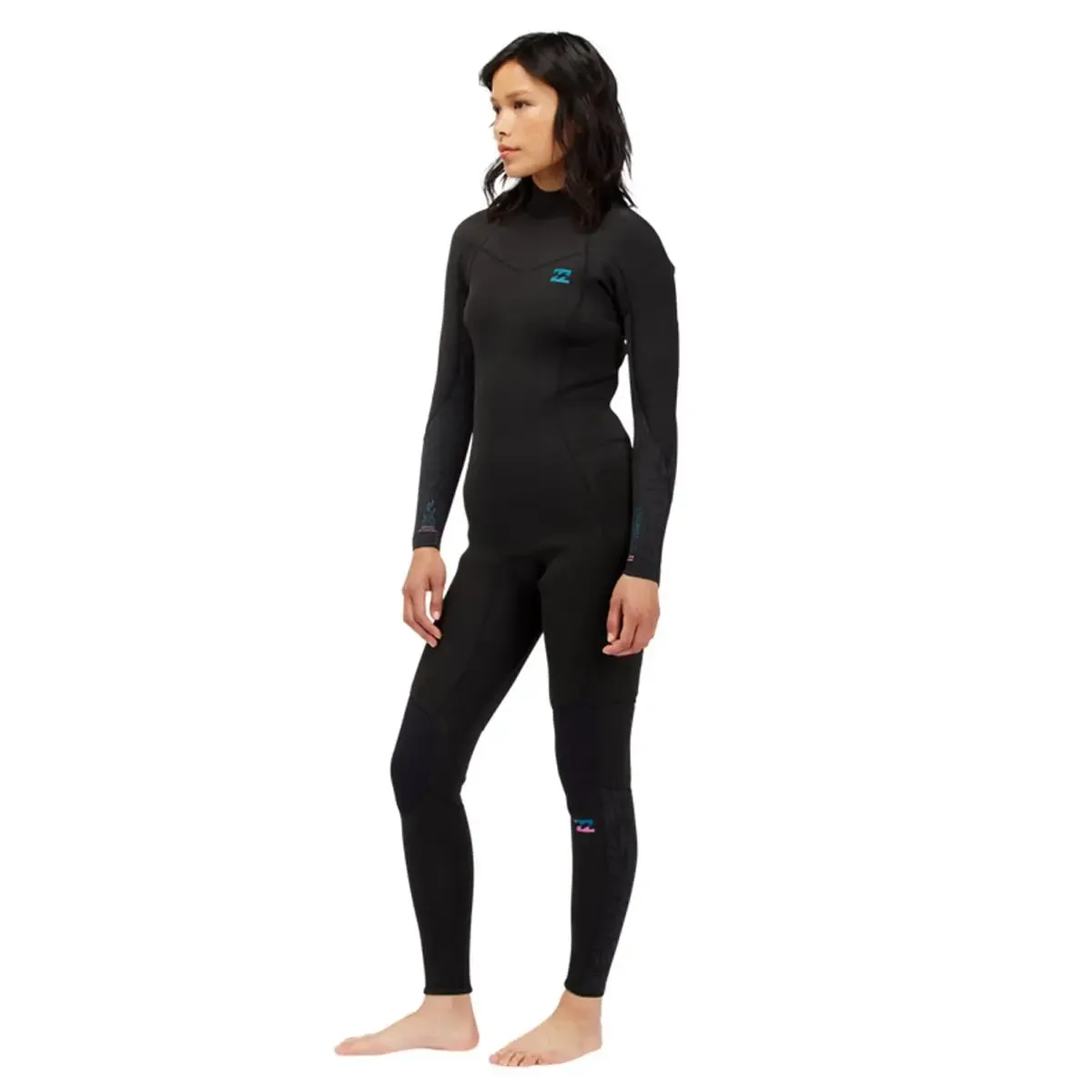 3/2mm Synergy Back Zip Wetsuit - Black Palms