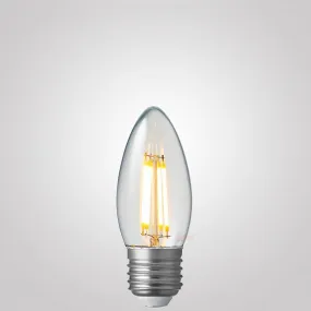 6W Candle LED Bulb E27 Clear in Warm White