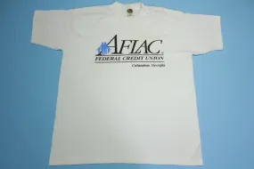 AFLAC Federal Credit Union Columbus Georgia Vintage 90's USA Single Stitch FOTL T-Shirt