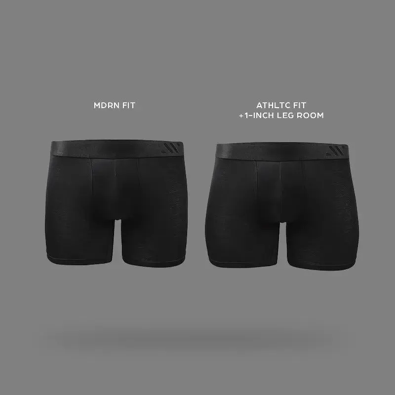 ALPHX Comfort Class Boxer Brief - Modern Fit - Midnight Black | ALPHX.com