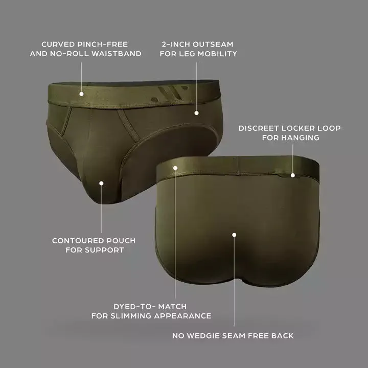 ALPHX Comfort Class Brief - Modern Fit - Moss Green | ALPHX.com