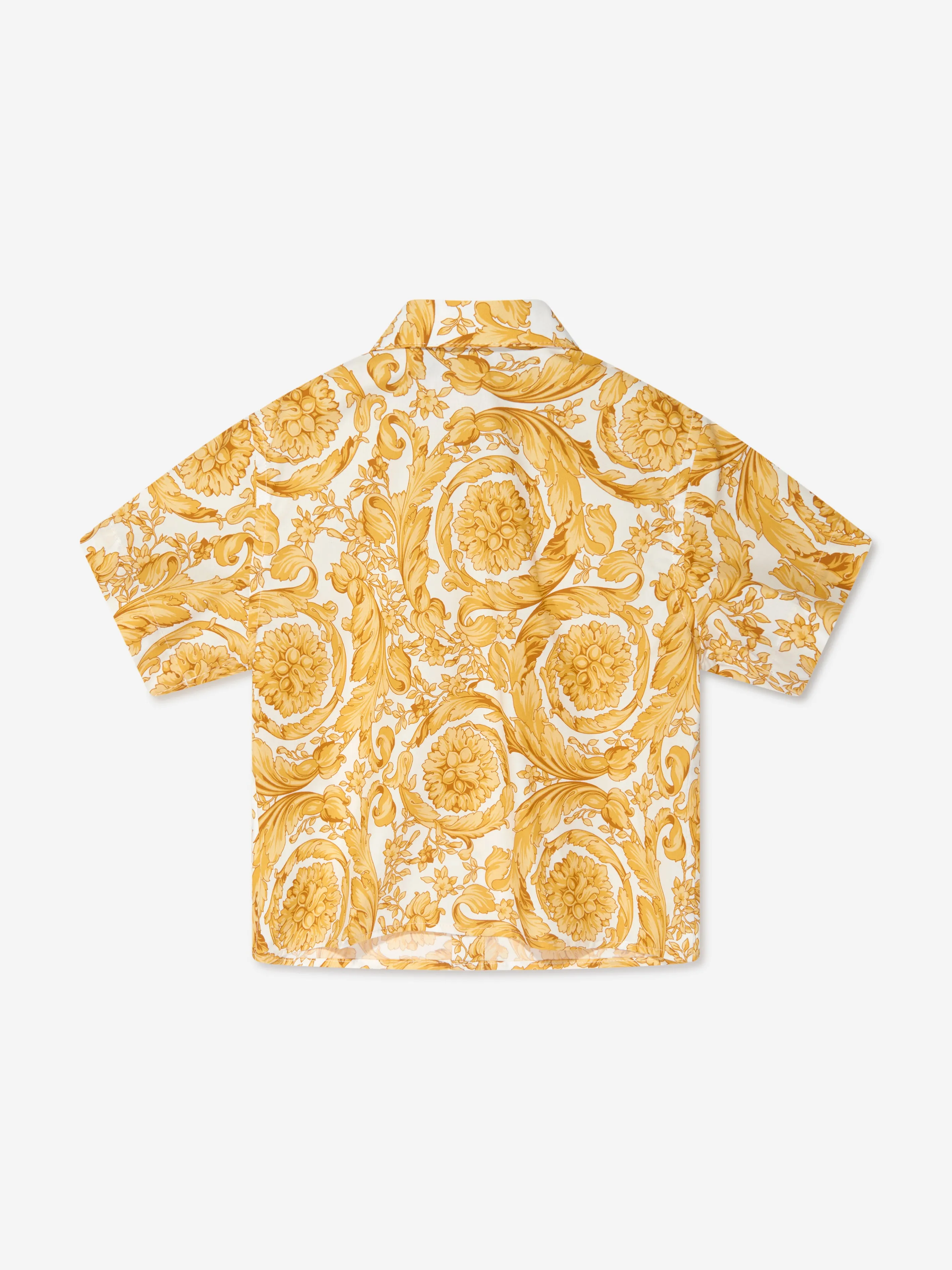 Baby Boys Barocco Shirt in Gold