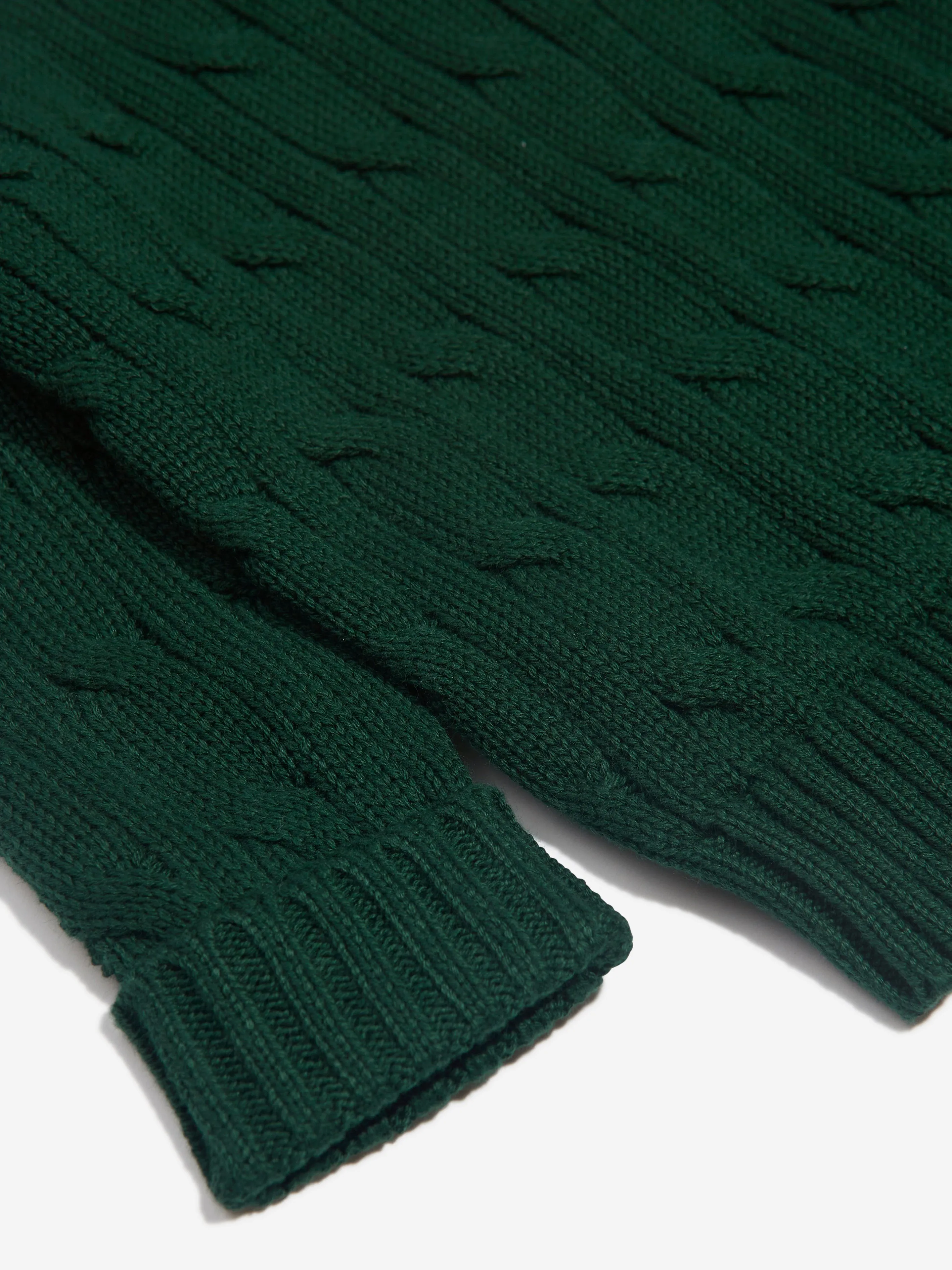 Baby Boys Cable Knit Jumper in Green