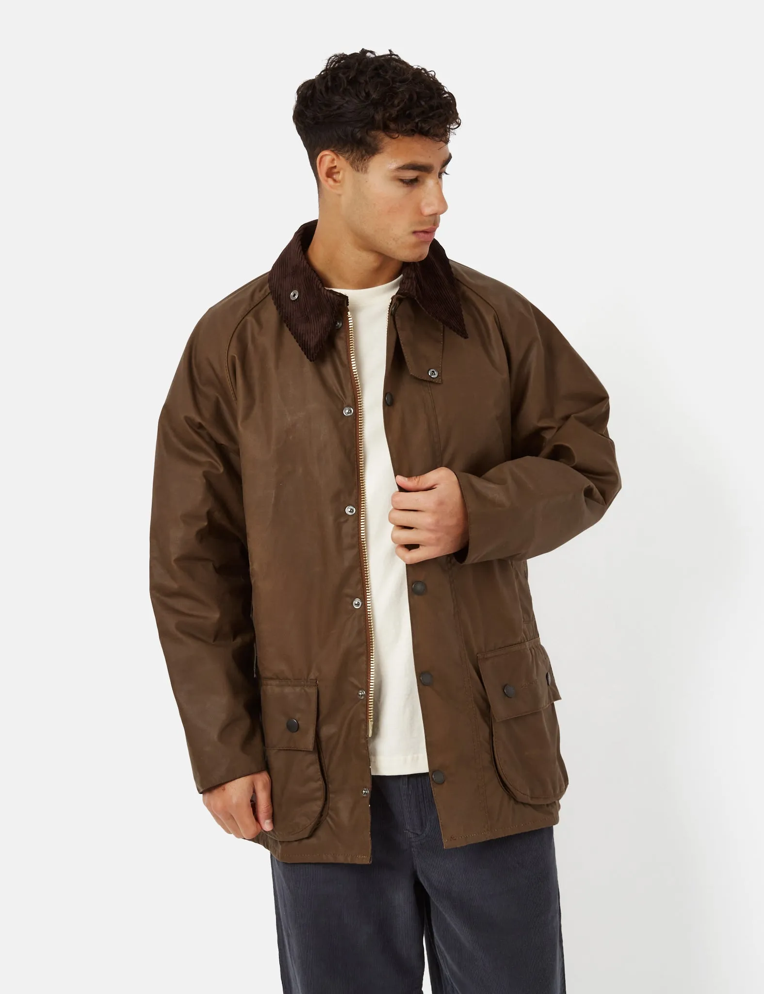 Barbour Beaufort Wax Jacket - Bark Brown