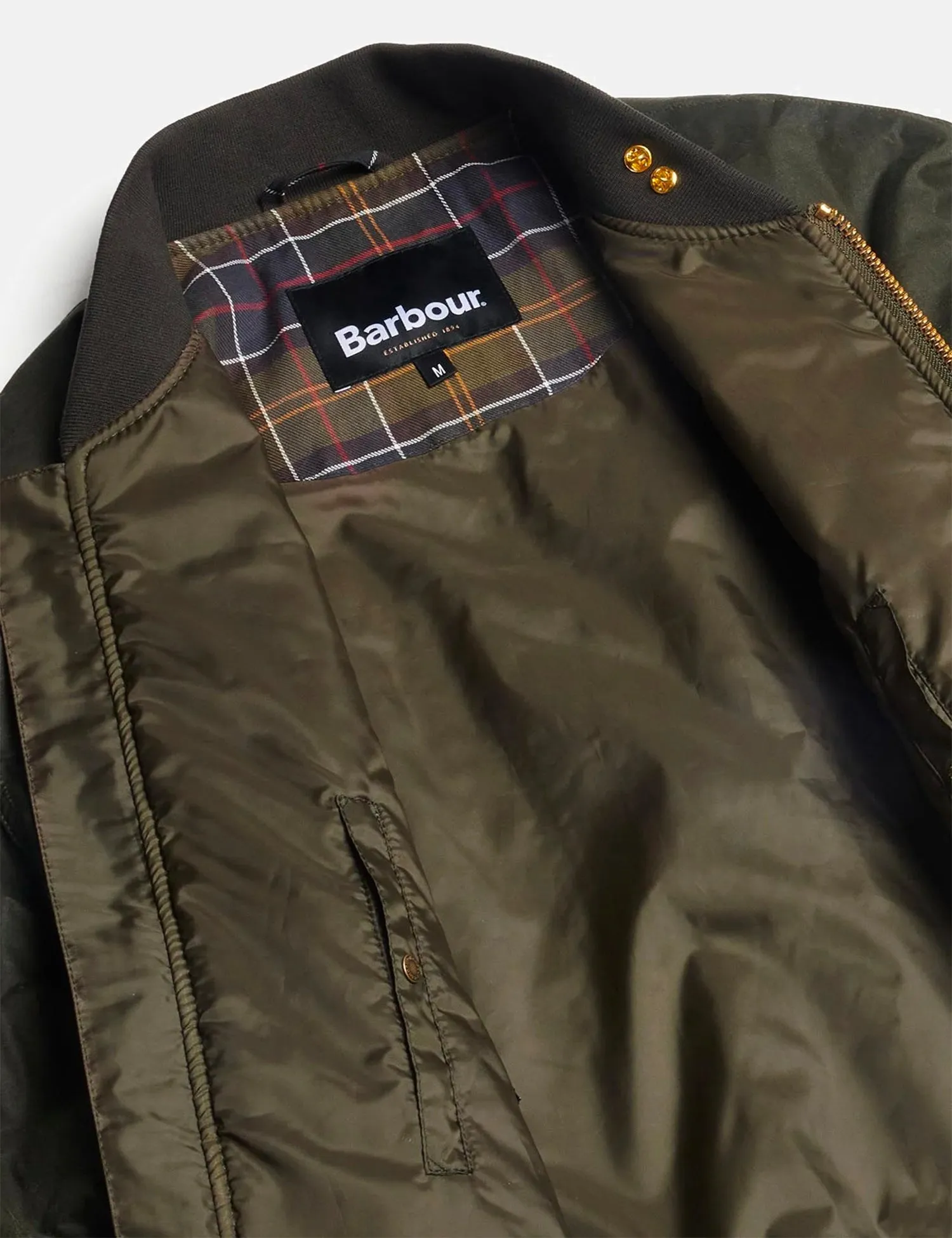 Barbour JBS Flight Jacket - Olive Green