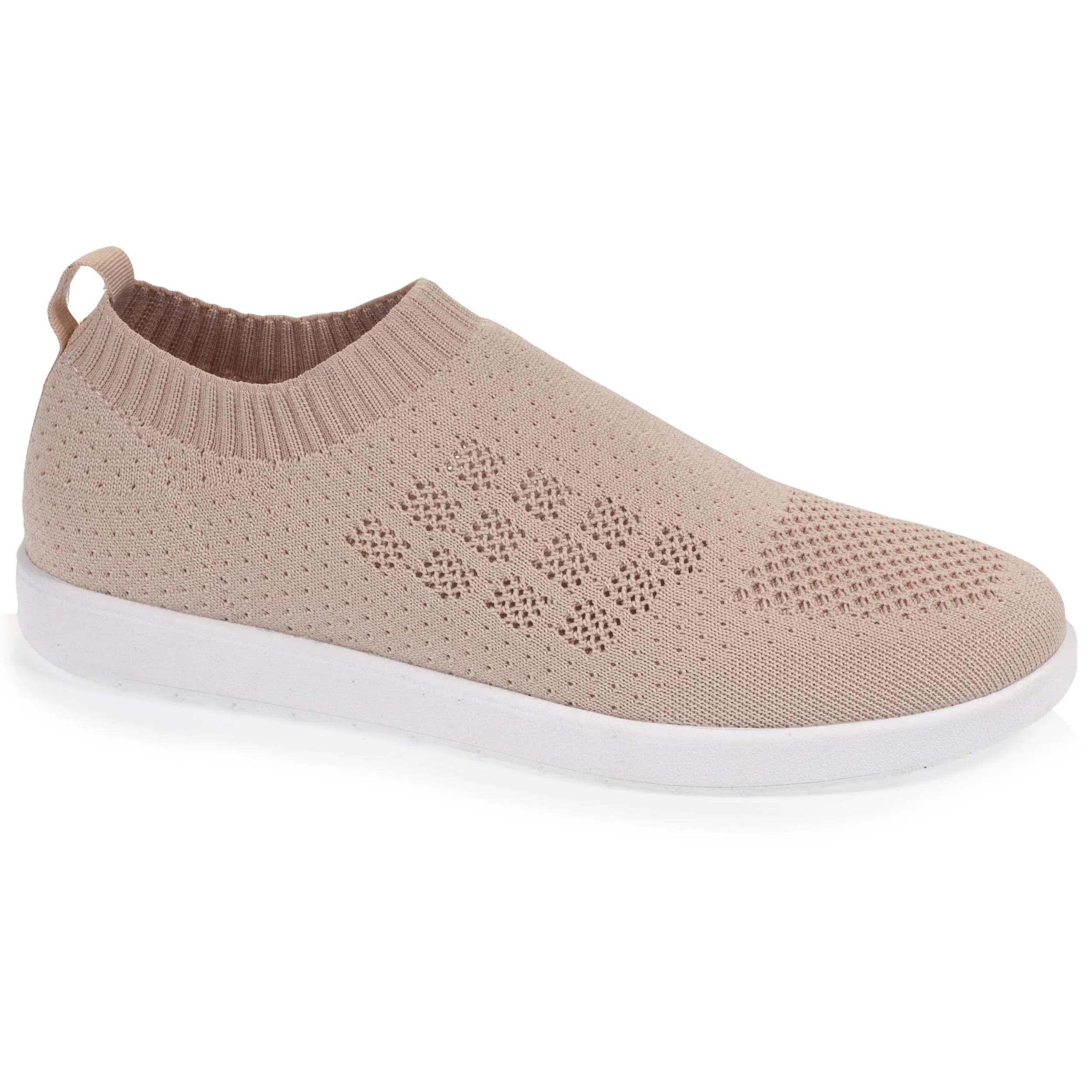 Baskets Confort Femme Slip-on Rose