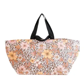 Beach Bag - Leopard Floral