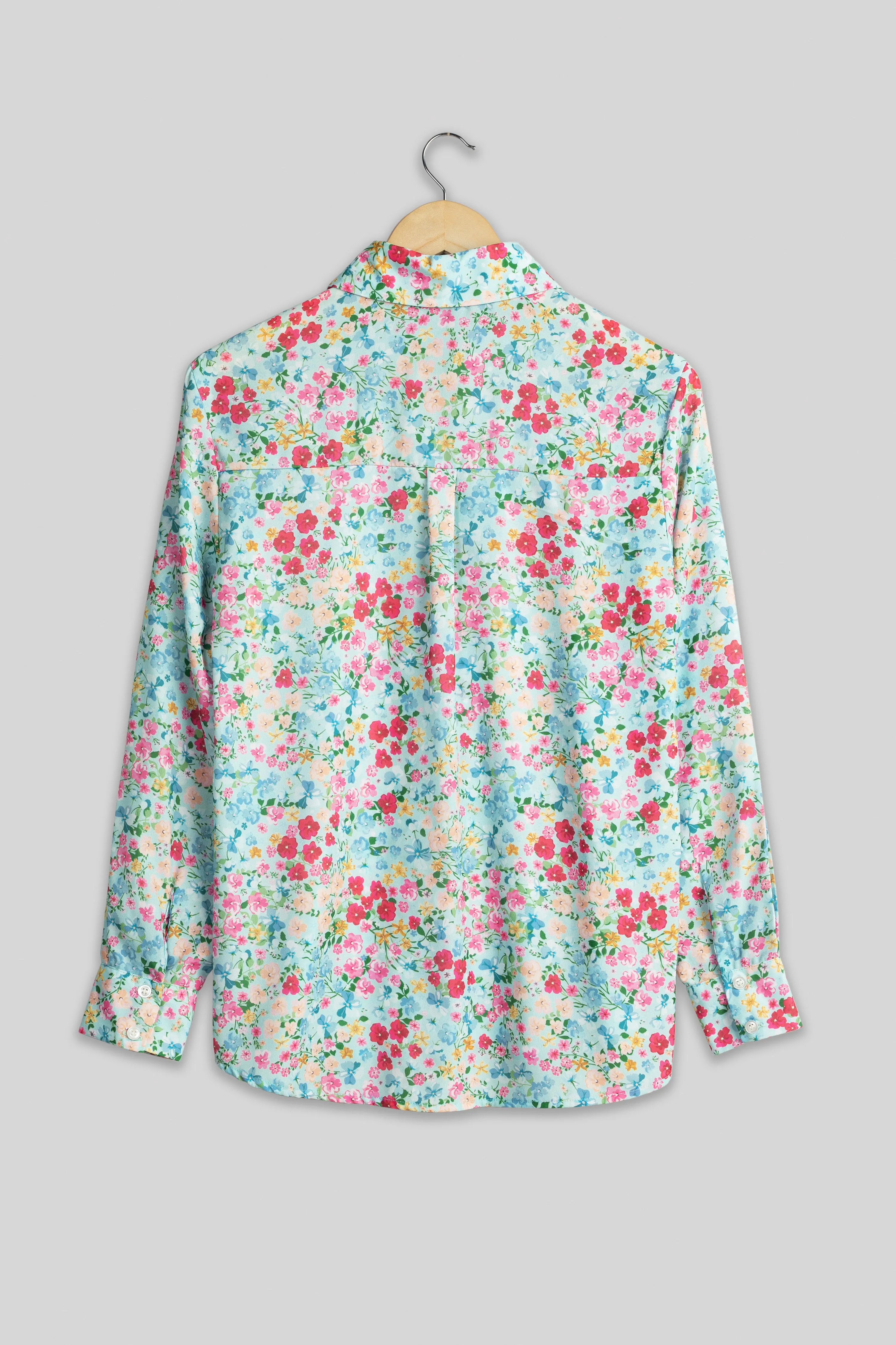 Blushing Floral Shirt For Women