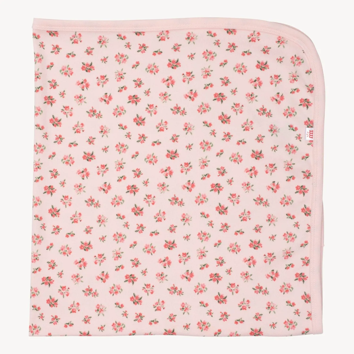 bouquet de fleurs organic cotton baby blanket