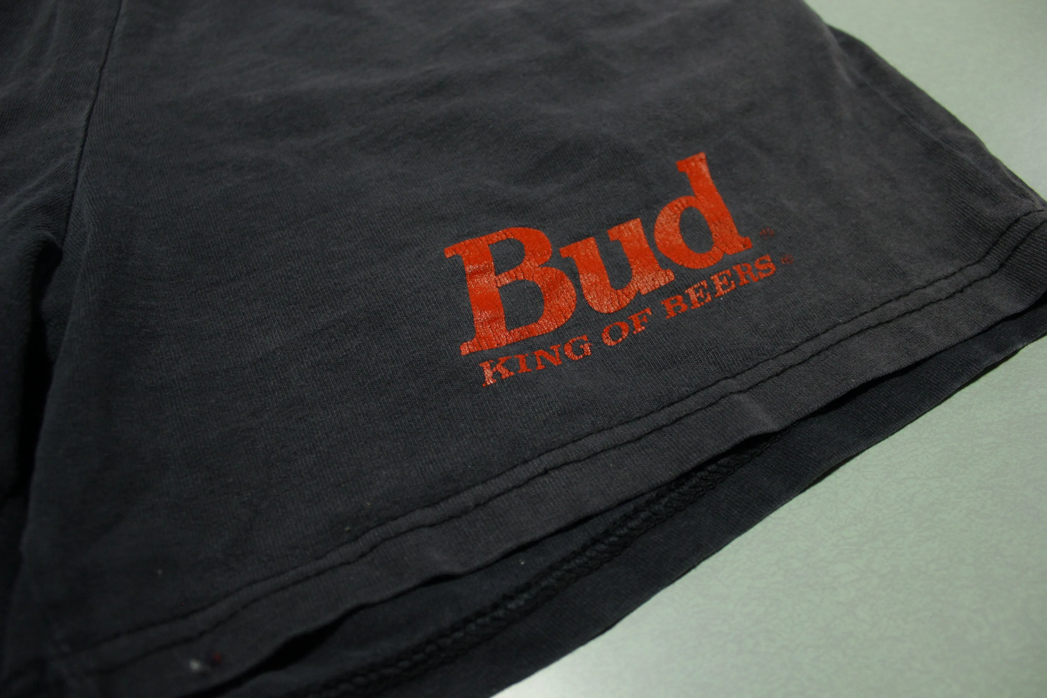 Budweiser Bud King of Beers Vintage 80's Don Alleson Made in USA Gym Shorts