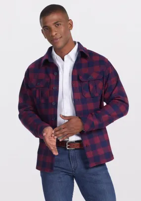 Burlington Jacket - Cranberry Navy Checkered