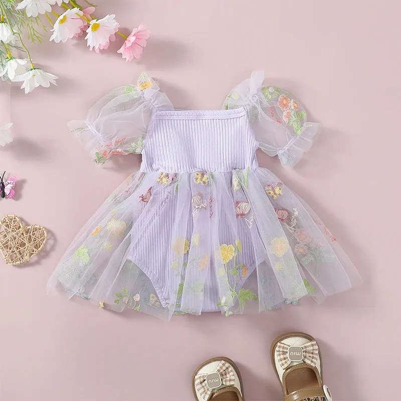 BUTTERFLIES Tulle Romper Dress