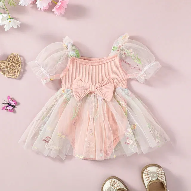 BUTTERFLIES Tulle Romper Dress