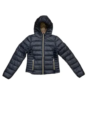 Canadian Women's down jacket 100grams with hood Marystown Recycled CN.G221201WRE/DKNA navy 