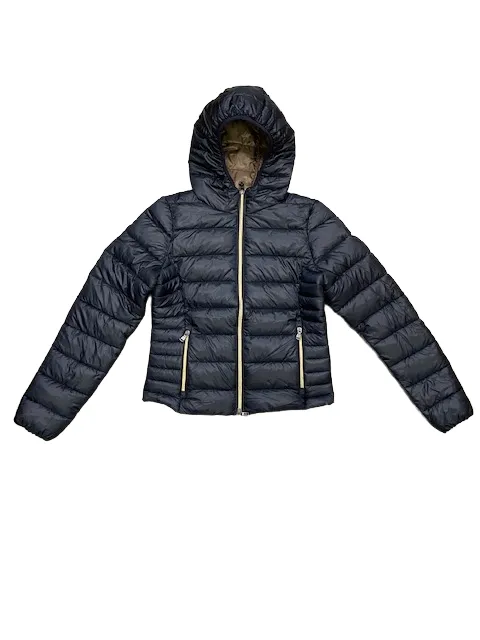 Canadian Women's down jacket 100grams with hood Marystown Recycled CN.G221201WRE/DKNA navy 