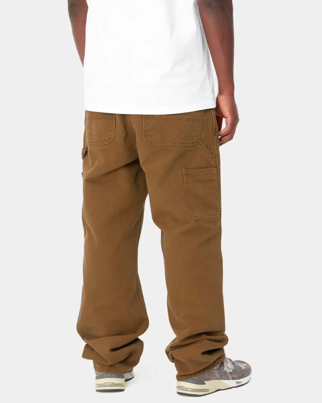 CARHARTT WIP Double Knee Pant Deep Hamilton Brown Aged Canvas