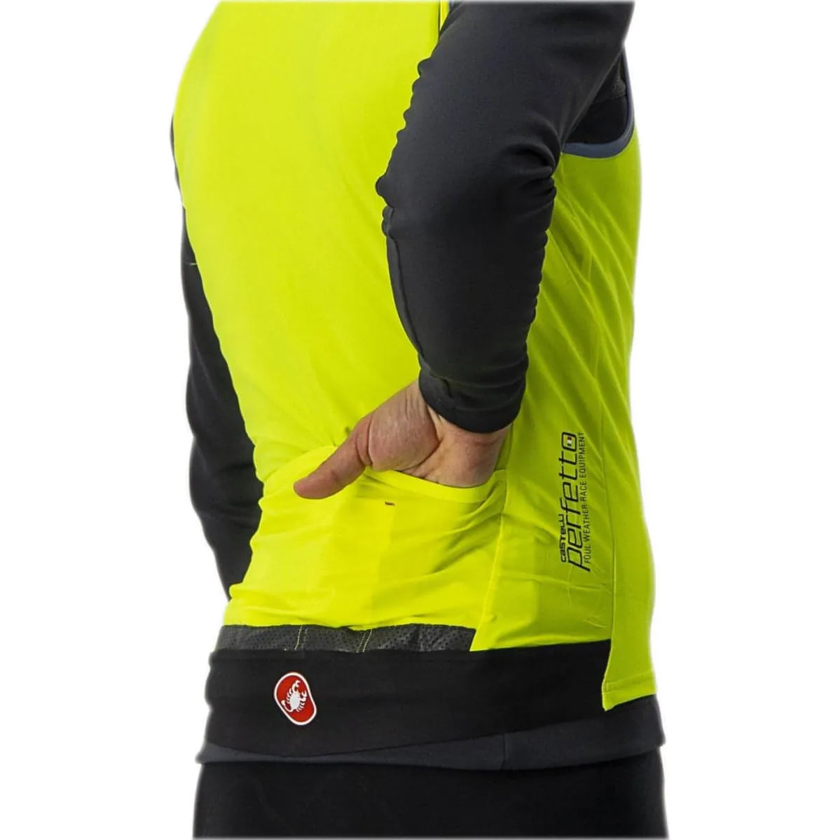 Castelli Perfetto ROS Mens Cycling Gilet - Yellow