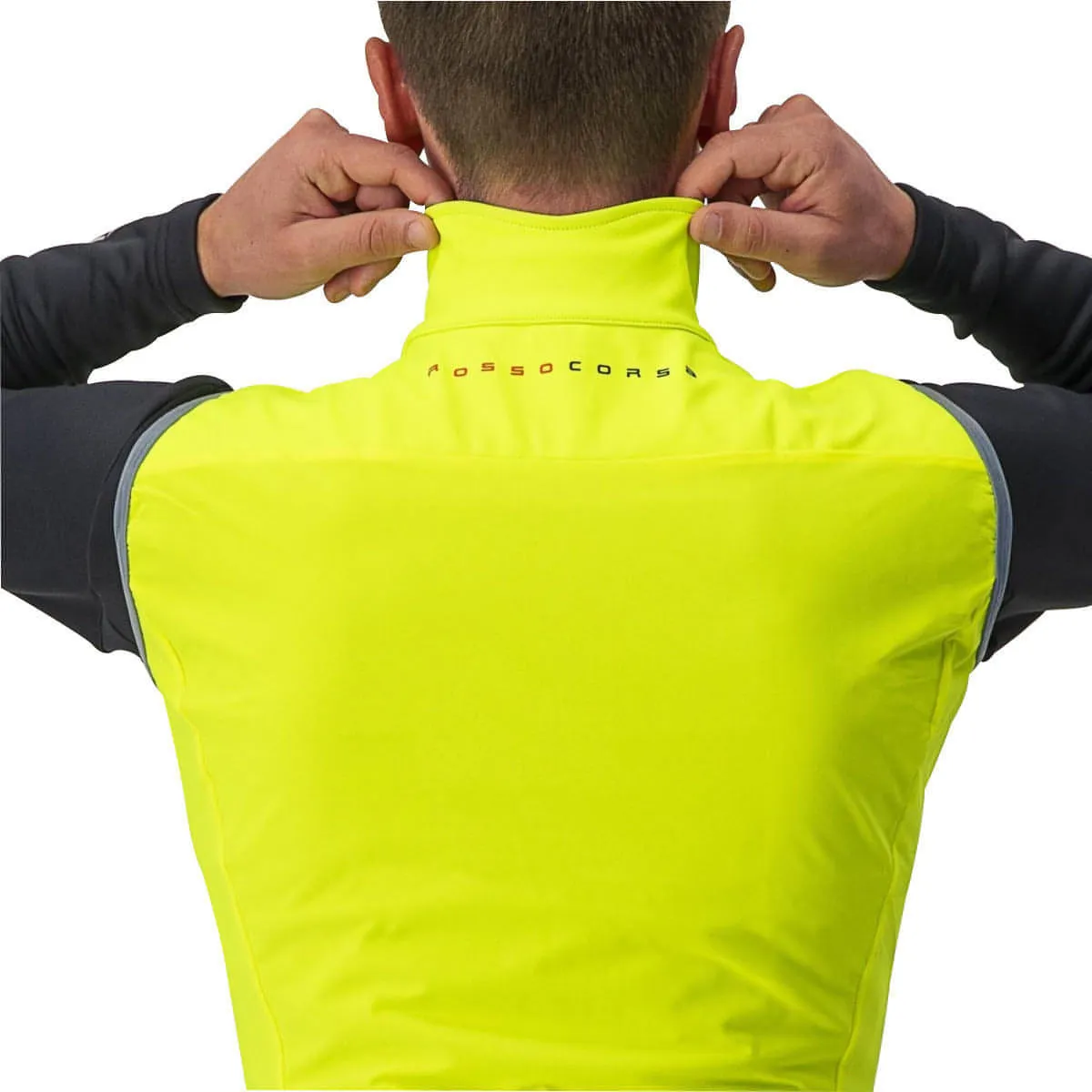 Castelli Perfetto ROS Mens Cycling Gilet - Yellow