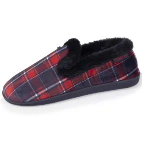 Chaussons charentaises fourrées Femme Tartan