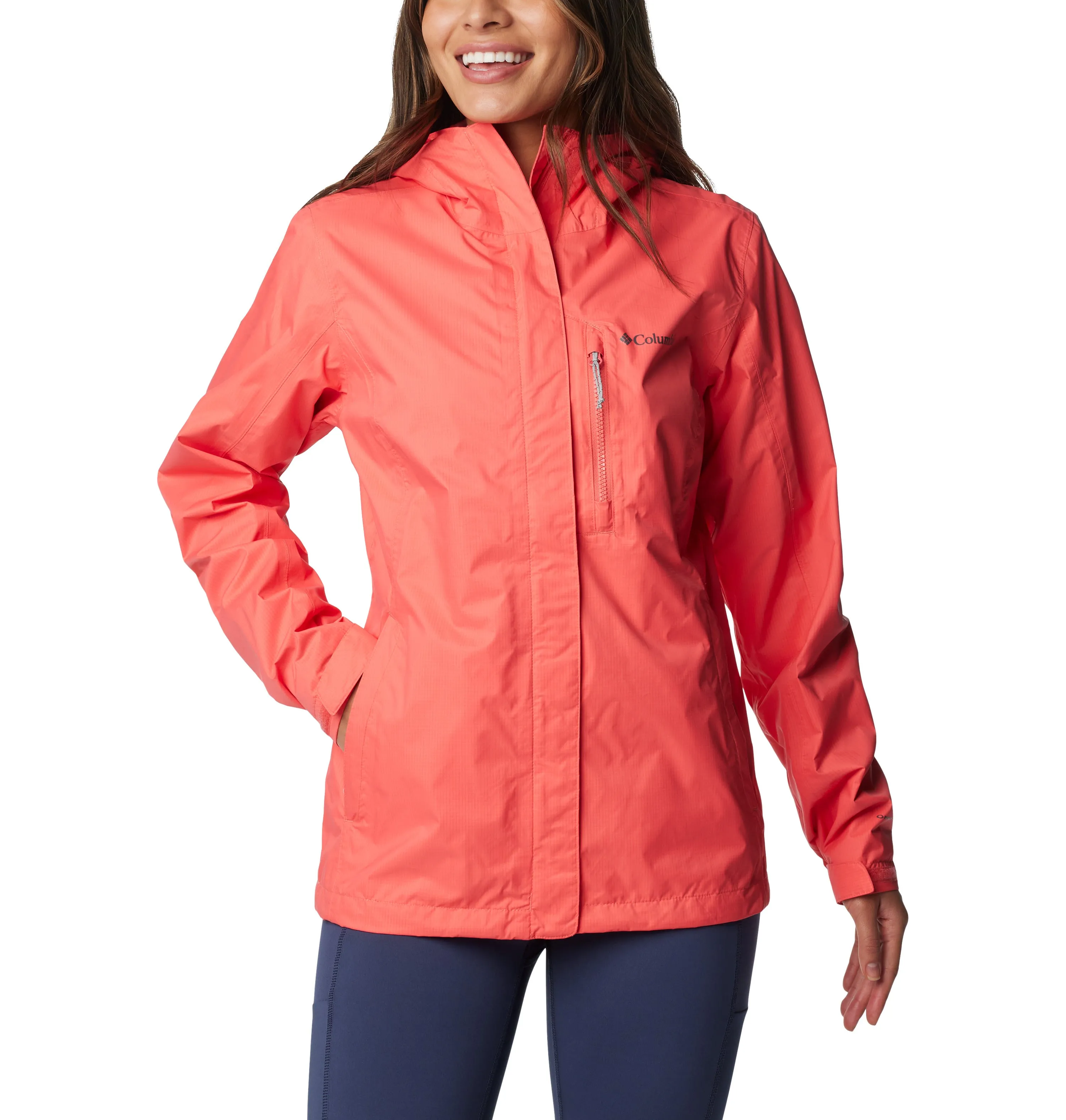 Columbia Women's Pouring Adventure II Waterproof Jacket (Juicy)