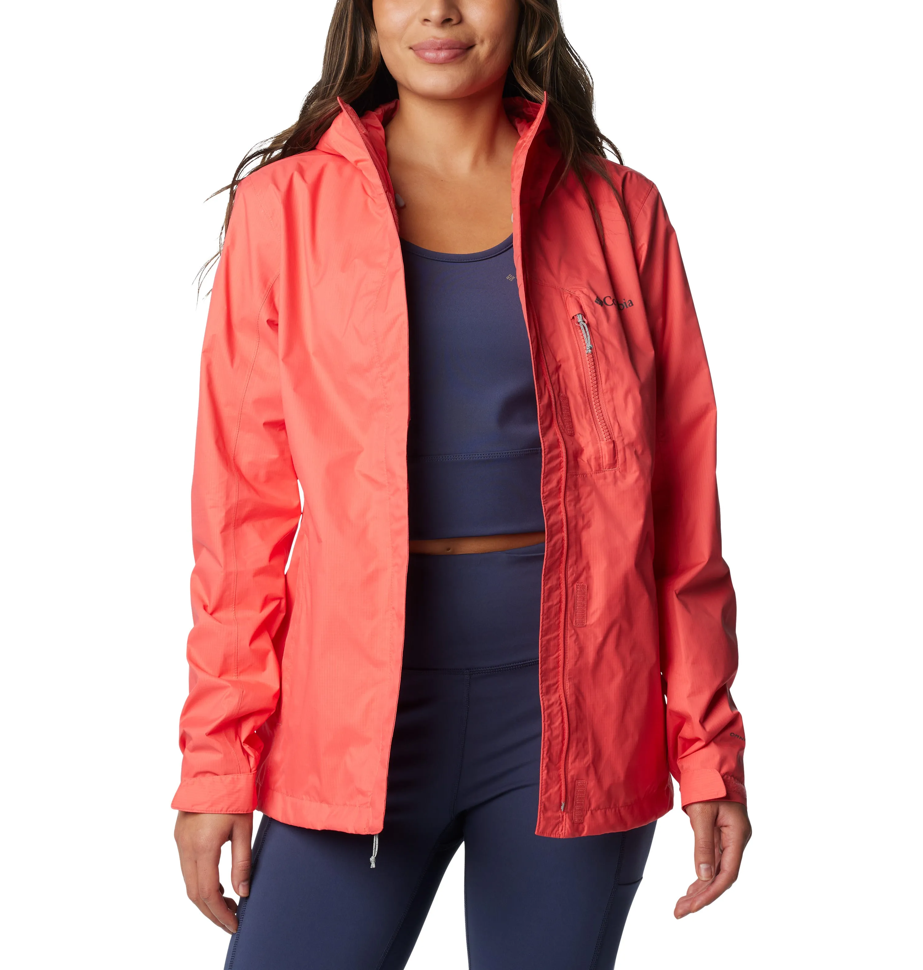 Columbia Women's Pouring Adventure II Waterproof Jacket (Juicy)