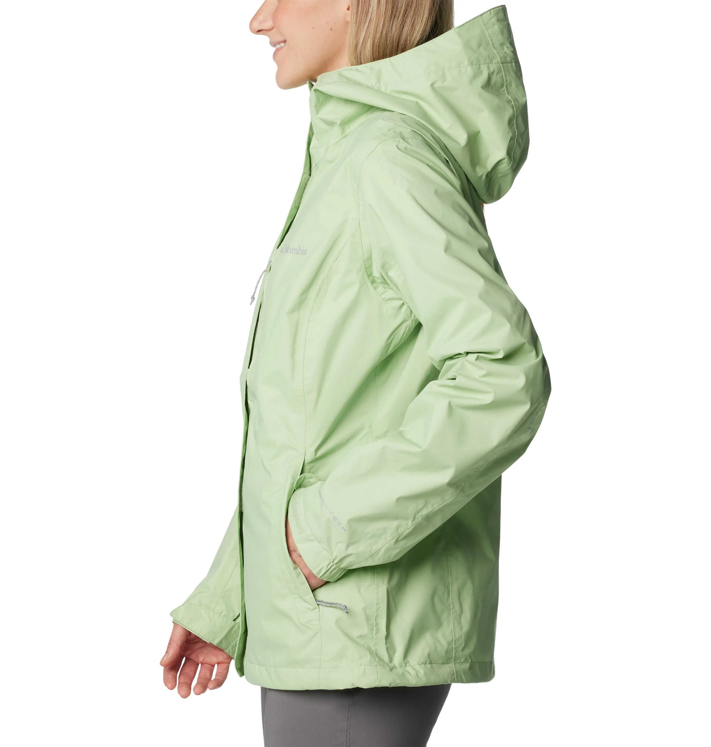 Columbia Women's Pouring Adventure II Waterproof Jacket (Sage Leaf)