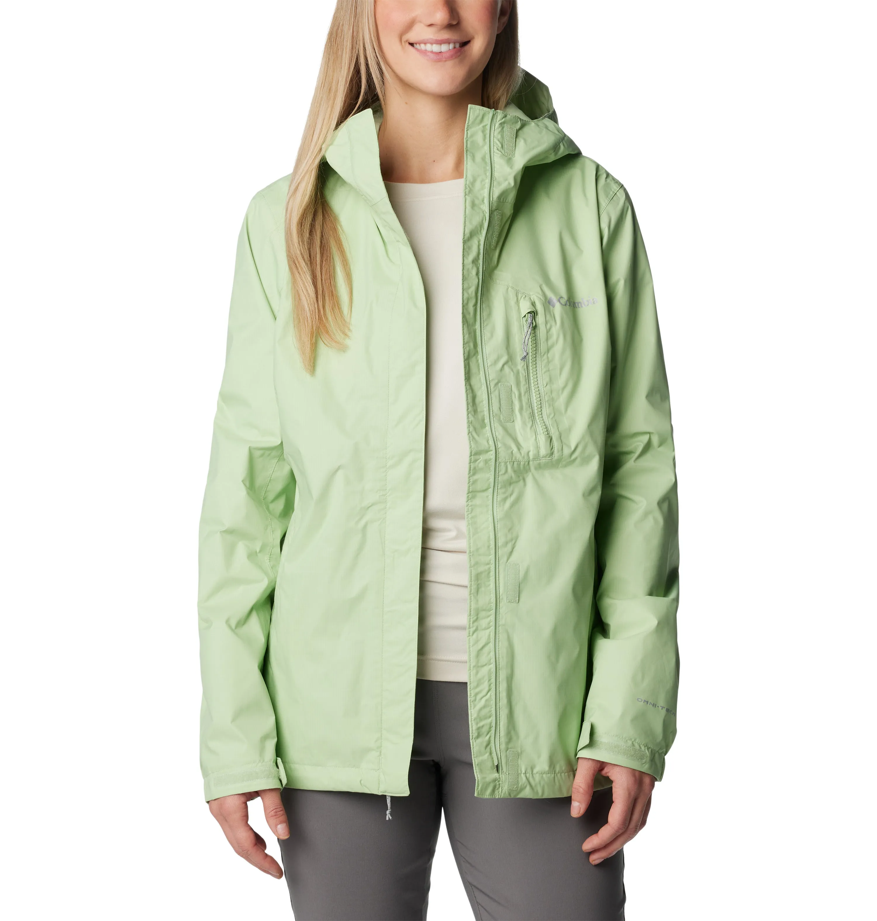 Columbia Women's Pouring Adventure II Waterproof Jacket (Sage Leaf)