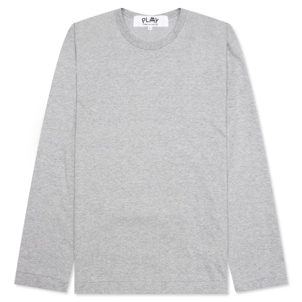 Comme des Garcons PLAY x the Artist Invader L/S Tee - Grey