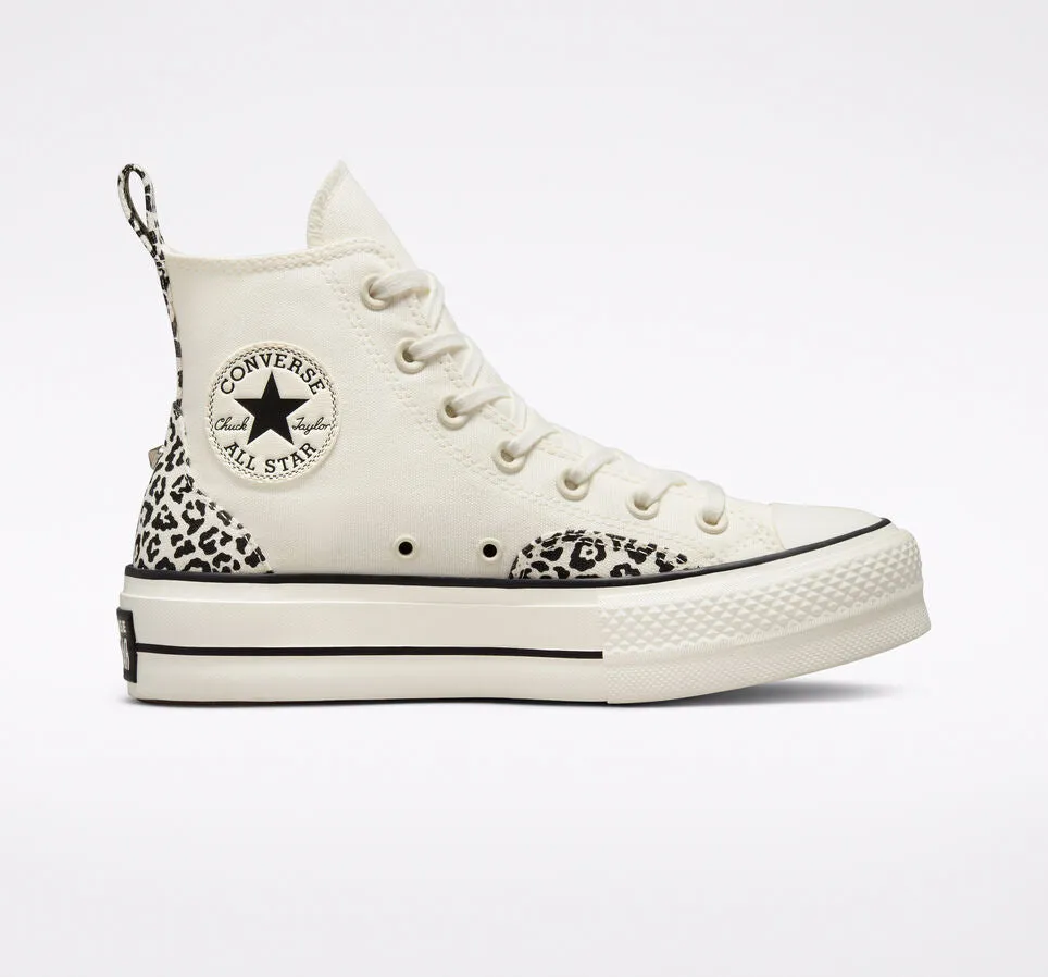 Converse Chuck Taylor All Star Platform HI Animal Mix A03874C beige women's sneakers shoe 