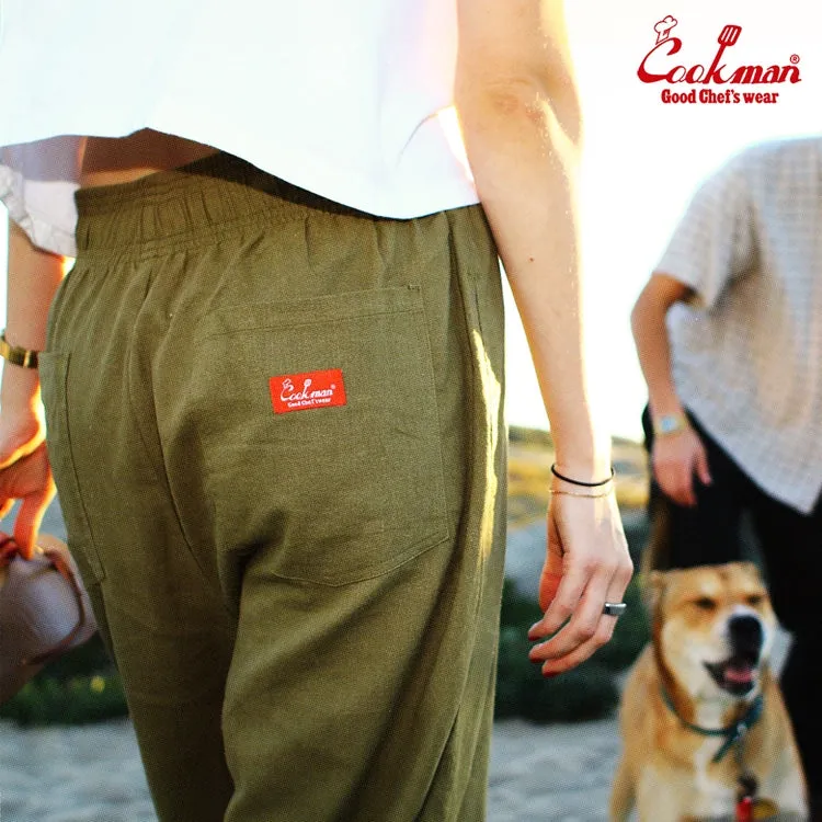 Cookman Chef Pants - Linen : Olive