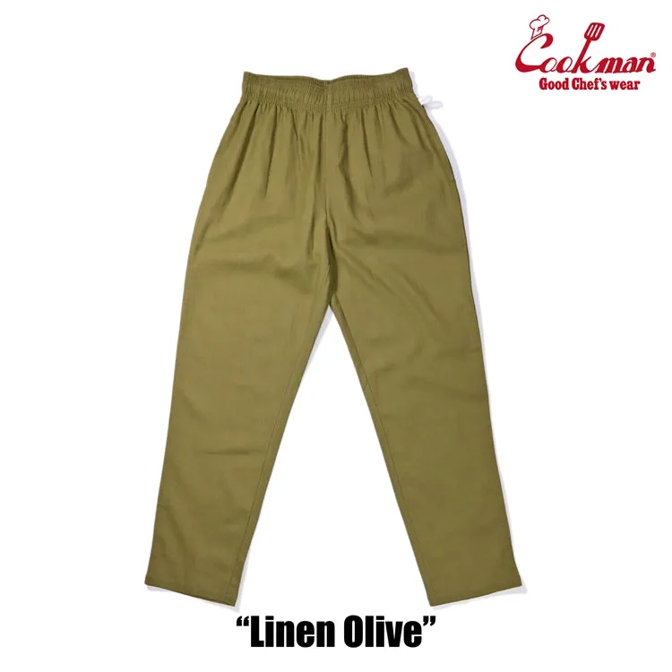 Cookman Chef Pants - Linen : Olive