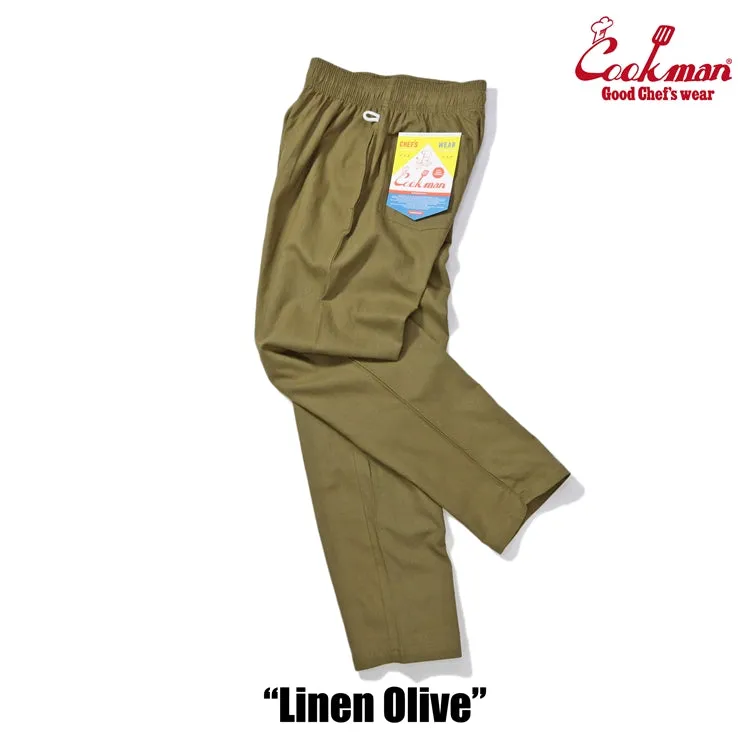 Cookman Chef Pants - Linen : Olive