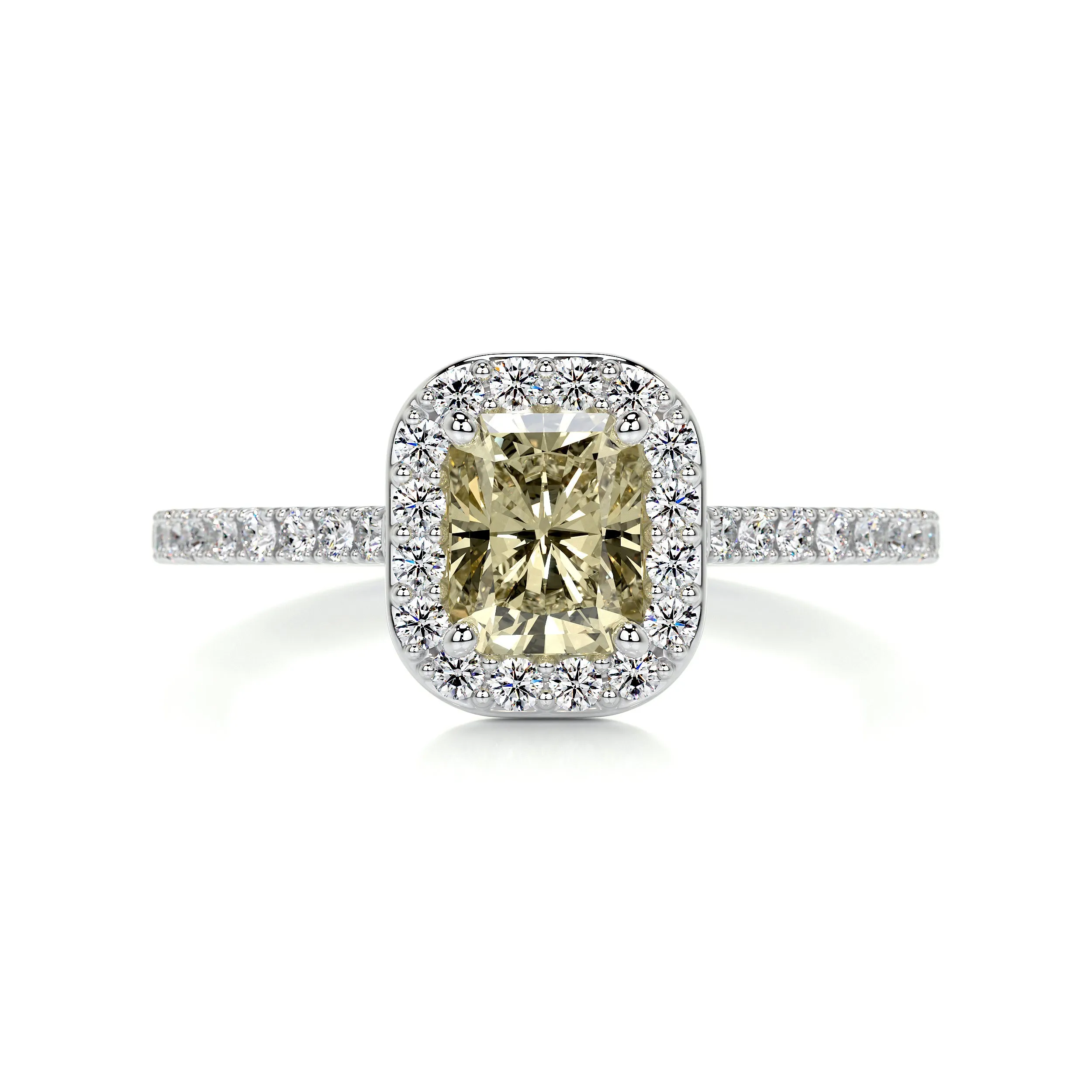 Cora Diamond Engagement Ring -18K White Gold