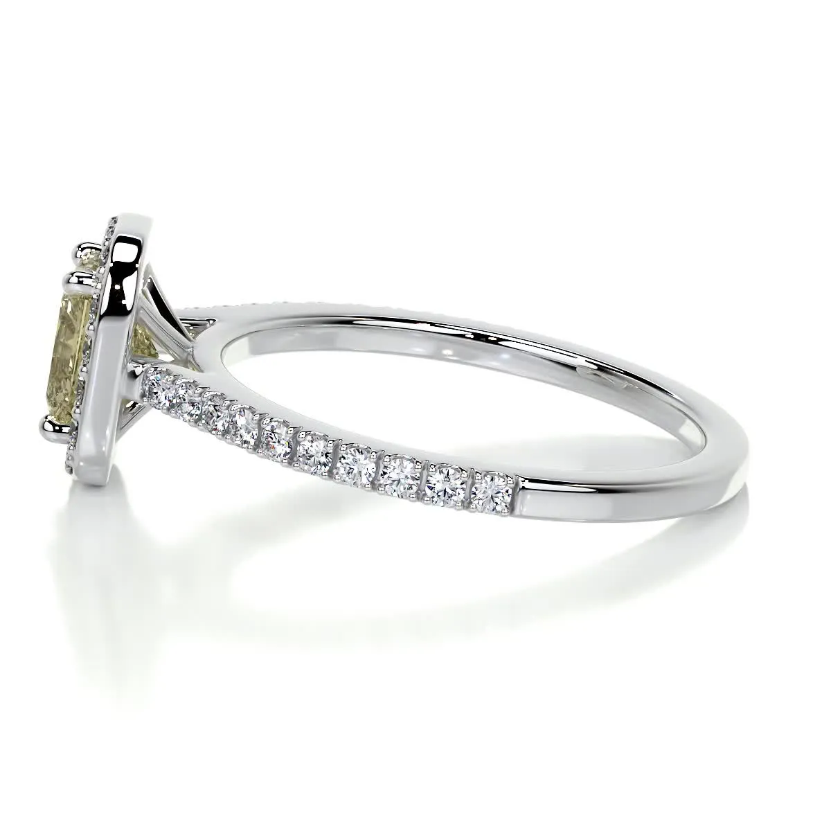 Cora Diamond Engagement Ring -18K White Gold