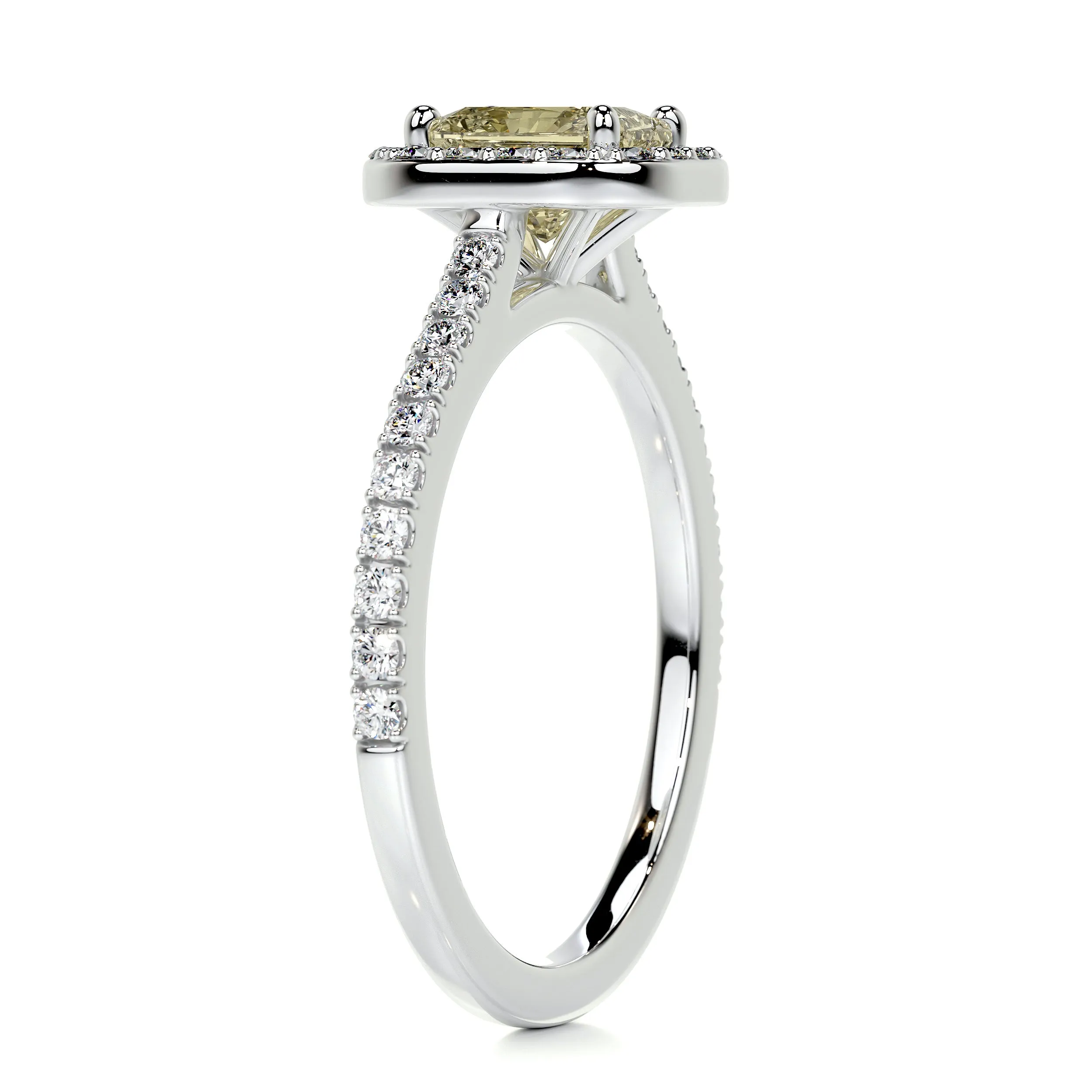 Cora Diamond Engagement Ring -18K White Gold