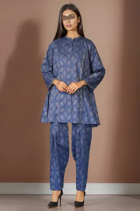 Cotton Jacquard Stitched 2 Piece (Shirt/Trouser)