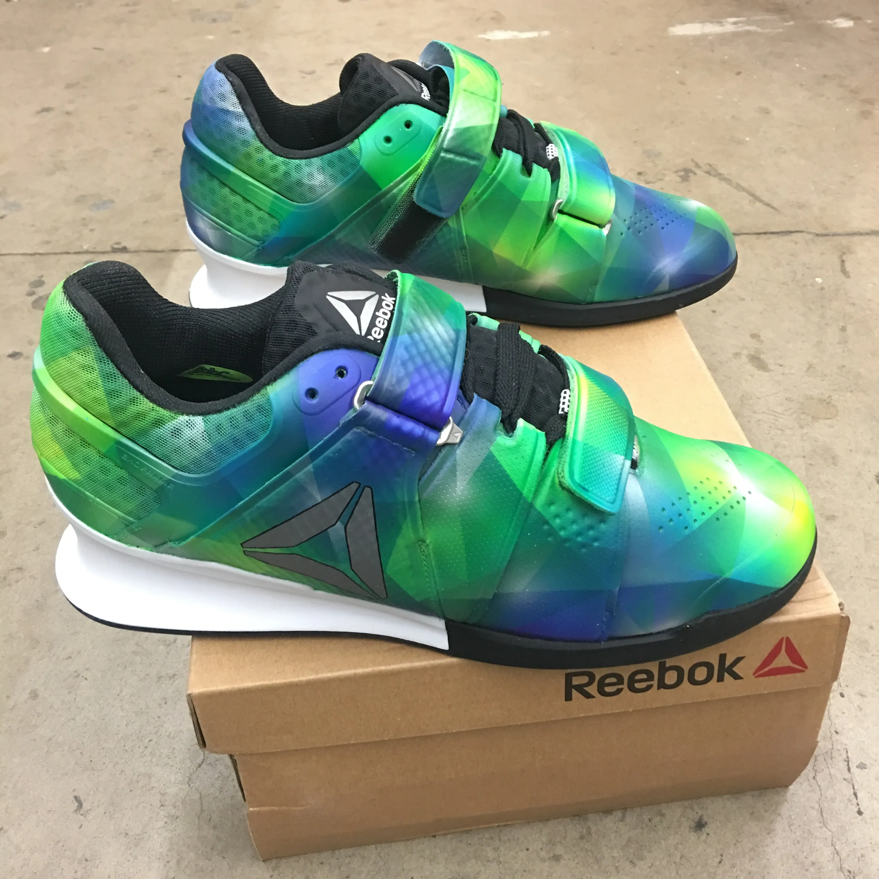 Custom Painted Prism Reebok Legacy Olympic Weightlifting Shoes