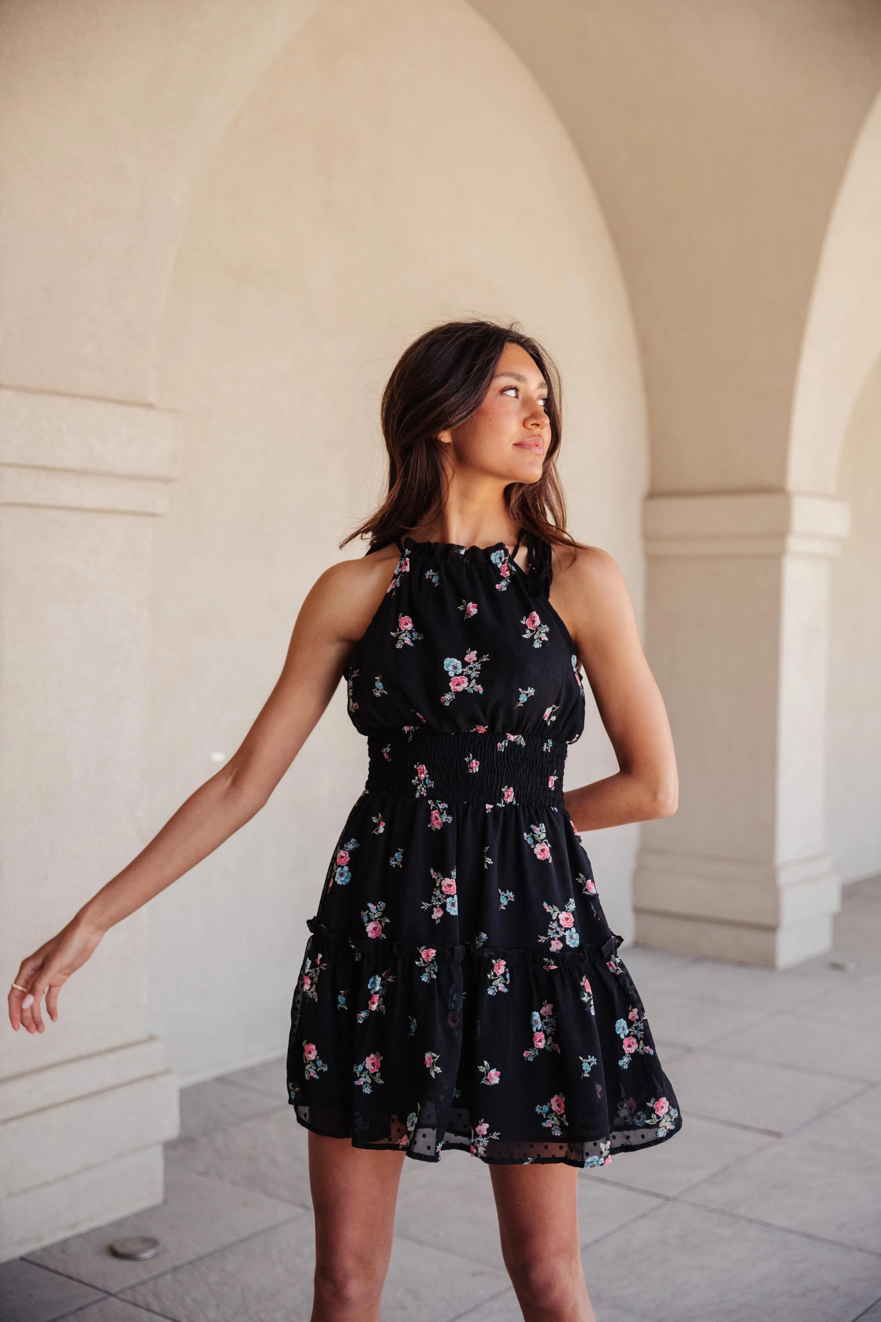 Ditzy Floral Mini Dress