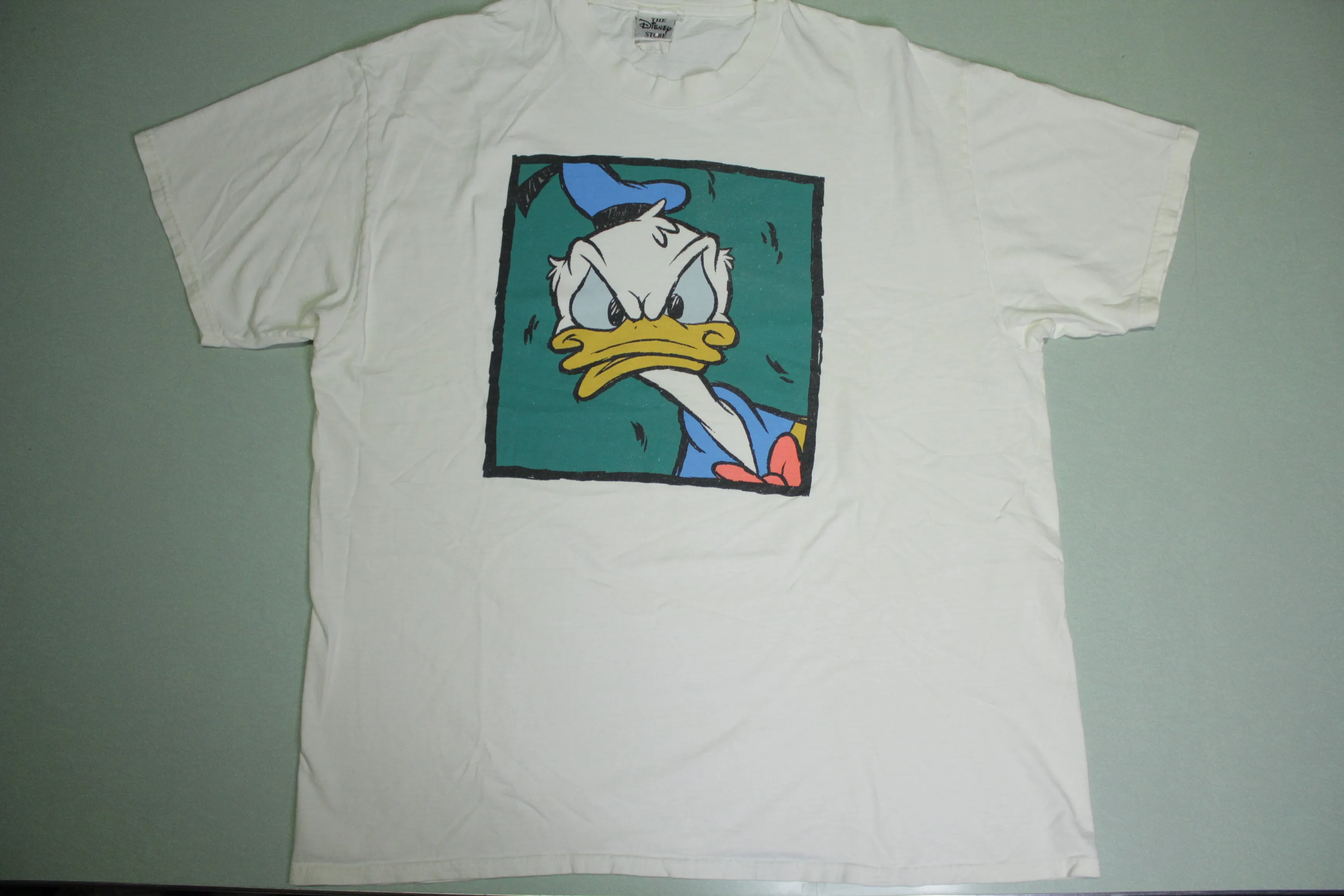 Donald Duck Angry Disney Store Made in USA 90's Character T-Shirt