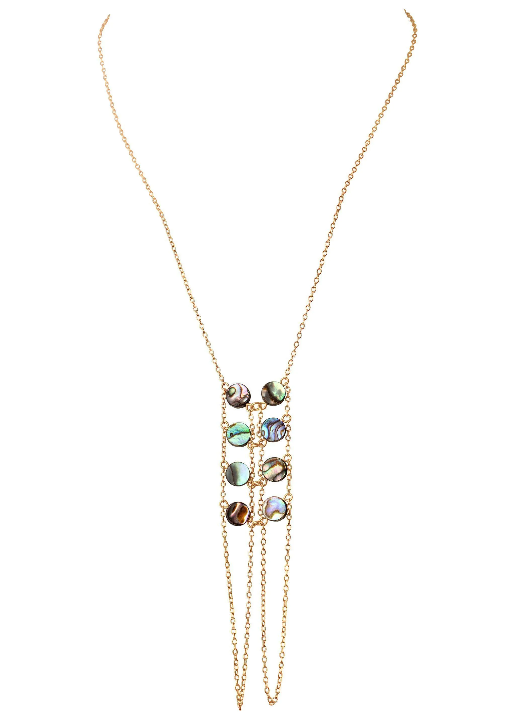 Double Ladders to Bliss Abalone Hand Chain